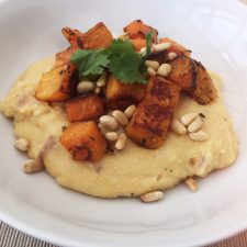 Roasted Butternut Squash with Caramelised Onion Polenta