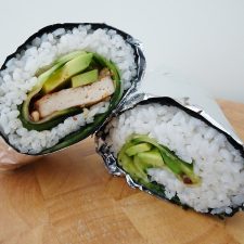 Spicy Tofu Sushi Burrito