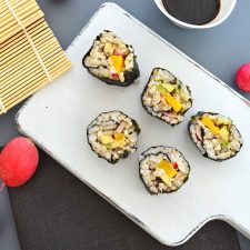 Avocado, Mango & Radish Brown Rice Sushi