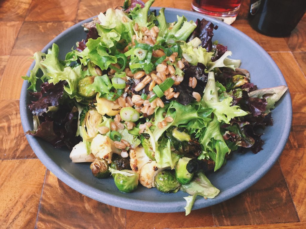 Andaz | Roasted Sprout Cauliflower and Farro Salad
