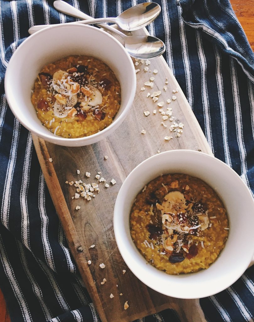 Golden Banana Bread Porridge | eat. write + explore