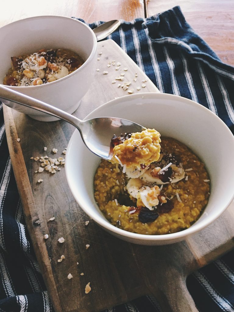 Golden Banana Bread Porridge | eat. write + explore