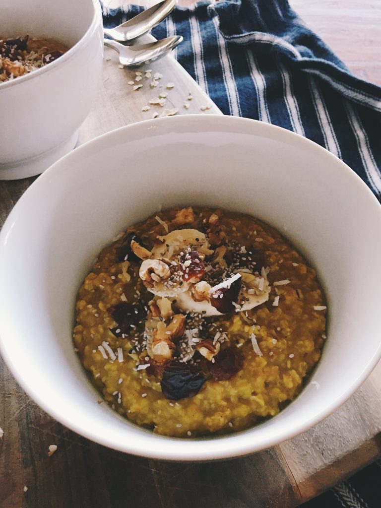Golden Banana Bread Porridge | eat. write + explore