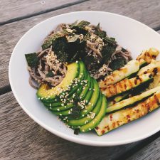 Sesame Soba Salad & Grilled Zucchini